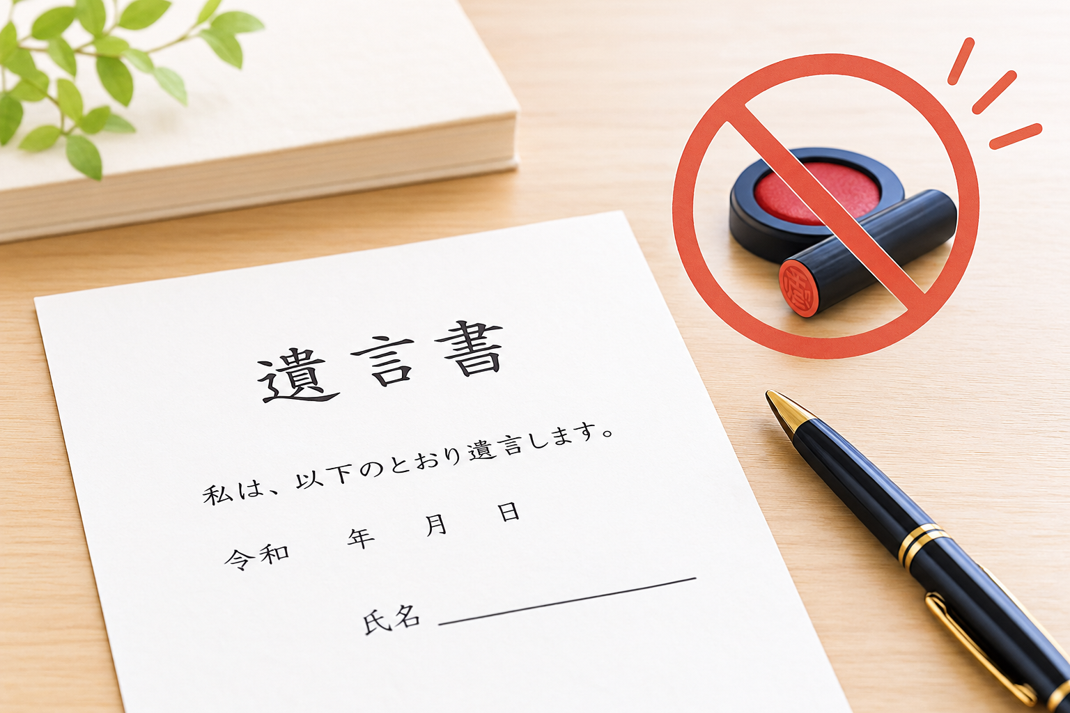 自筆証書遺言に押印が不要になる